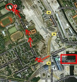 Weg vom Hauptbahnhof aus