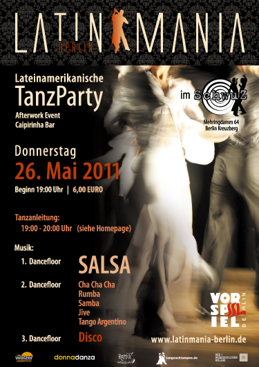 Lateinamerikanische Tanzparty Latinmania Vorspiel Ssl Berlin Ev 